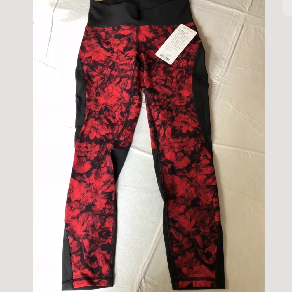 Lululemon train times 7/8 block it SE floral